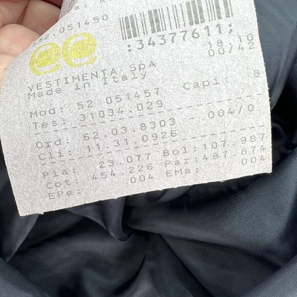 Vestimenta Spa Blue Sheath Dress Made In Italy Size 10 Wool Blend - Picture 7 of 7